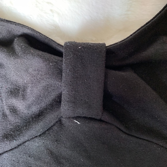 Soprano Black Bow Cropped Top - Picture 3 of 6